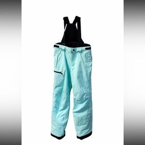 Reima Snow Bib Pants Aqua Blue Size 164 Youth L US 14 16 Waterproof
